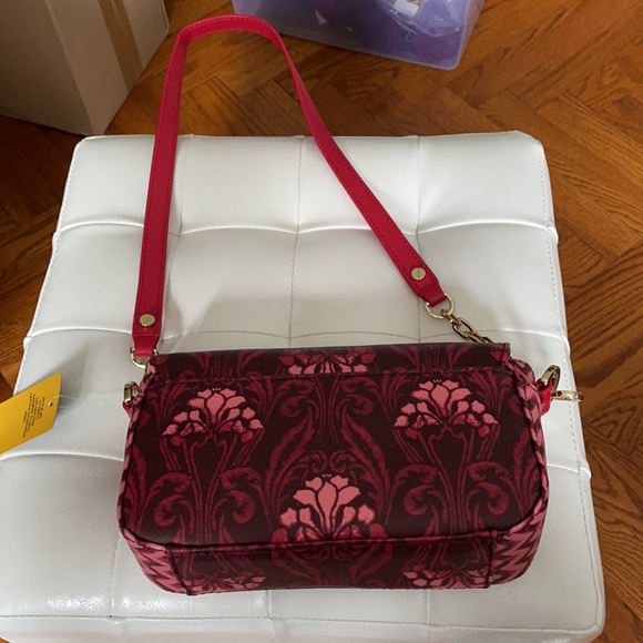 Tory Burch NWT floral Robinson mini chain bag clutch crossbody adjustable length - Picture 5 of 7